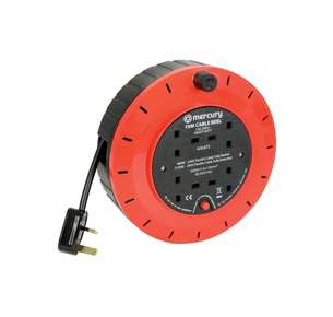 EXTENSION REEL - 10 metre 13 Amp 2 Socket Outlets, with Reset Button