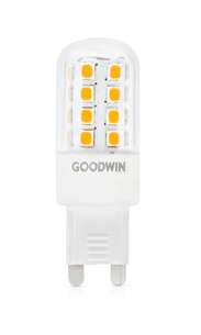 GOODWIN  Capsule Clear G9 300D 4.5W/40W 470lm Non-Dimmable Ra80 4000K LED Lamp, 10